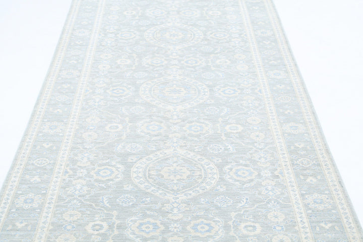 Hand Knotted Fine Serenity Wool Rug 4' 0" x 14' 3" - No. AT70502