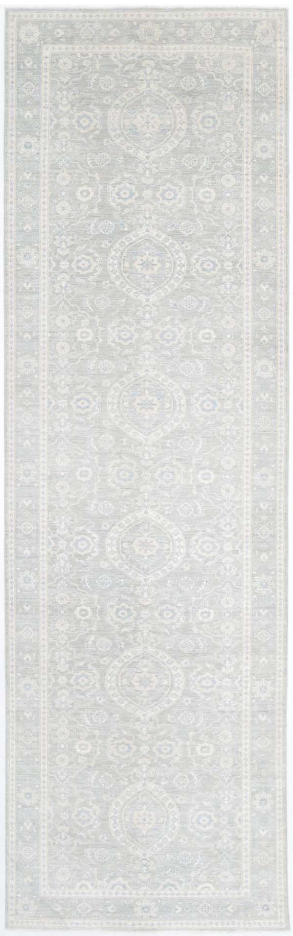 Hand Knotted Fine Serenity Wool Rug 4' 0" x 14' 3" - No. AT70502
