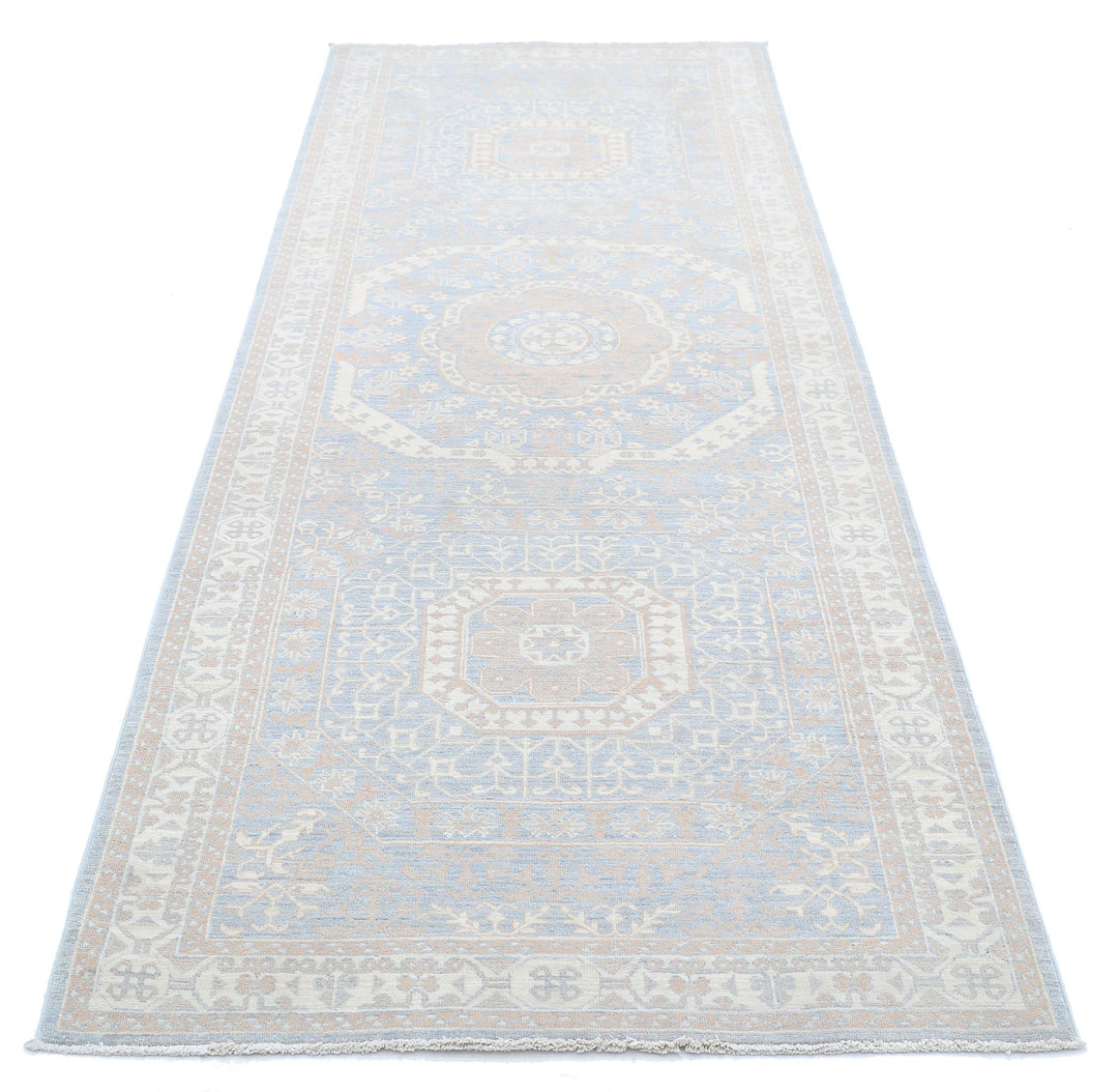 Hand Knotted Fine Mamluk Wool Rug 3' 5" x 9' 5" - No. AT17208