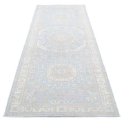 Hand Knotted Fine Mamluk Wool Rug 3' 5" x 9' 5" - No. AT17208