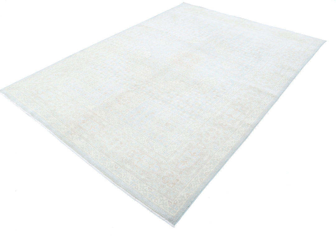 Hand Knotted Fine Mamluk Wool Rug 6' 2" x 8' 10" - No. AT49690