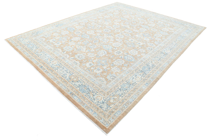 Hand Knotted Fine Serenity Wool Rug 8' 8" x 11' 7" - No. AT82621