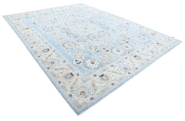 Hand Knotted Fine Serenity Wool Rug 10' 1" x 13' 4" - No. AT32377