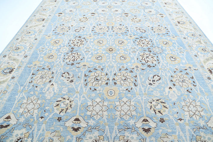 Hand Knotted Fine Serenity Wool Rug 10' 1" x 13' 4" - No. AT32377