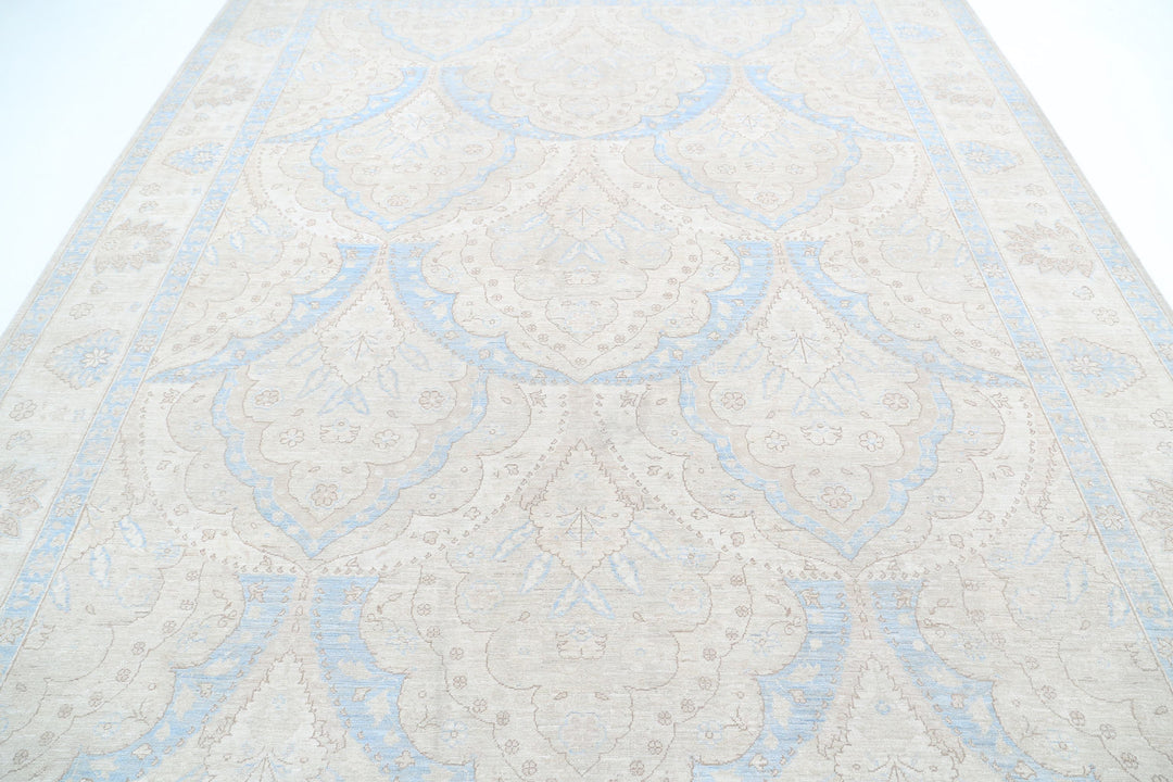 Hand Knotted Fine Serenity Wool Rug 9' 2" x 11' 5" - No. AT51574