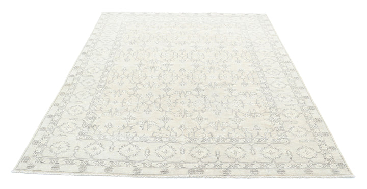 Hand Knotted Fine Serenity Wool Rug 6' 0" x 7' 9" - No. AT81446