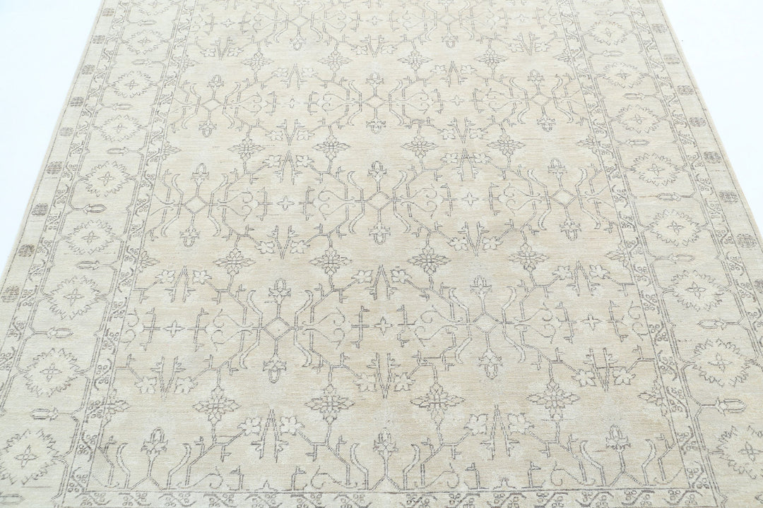 Hand Knotted Fine Serenity Wool Rug 6' 0" x 7' 9" - No. AT81446