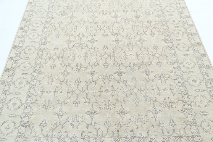 Hand Knotted Fine Serenity Wool Rug 6' 0" x 7' 9" - No. AT81446
