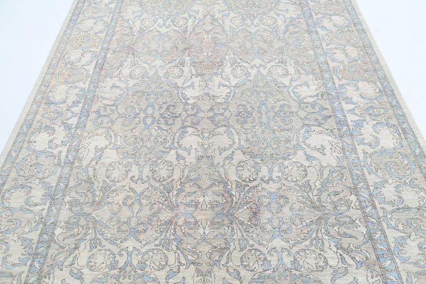 Hand Knotted Fine Serenity Wool Rug 6' 3" x 9' 1" - No. AT71143