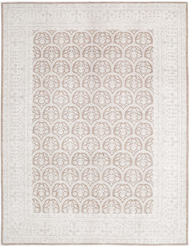 Hand Knotted Fine Serenity Wool Rug 10' 1" x 13' 4" - No. AT76243