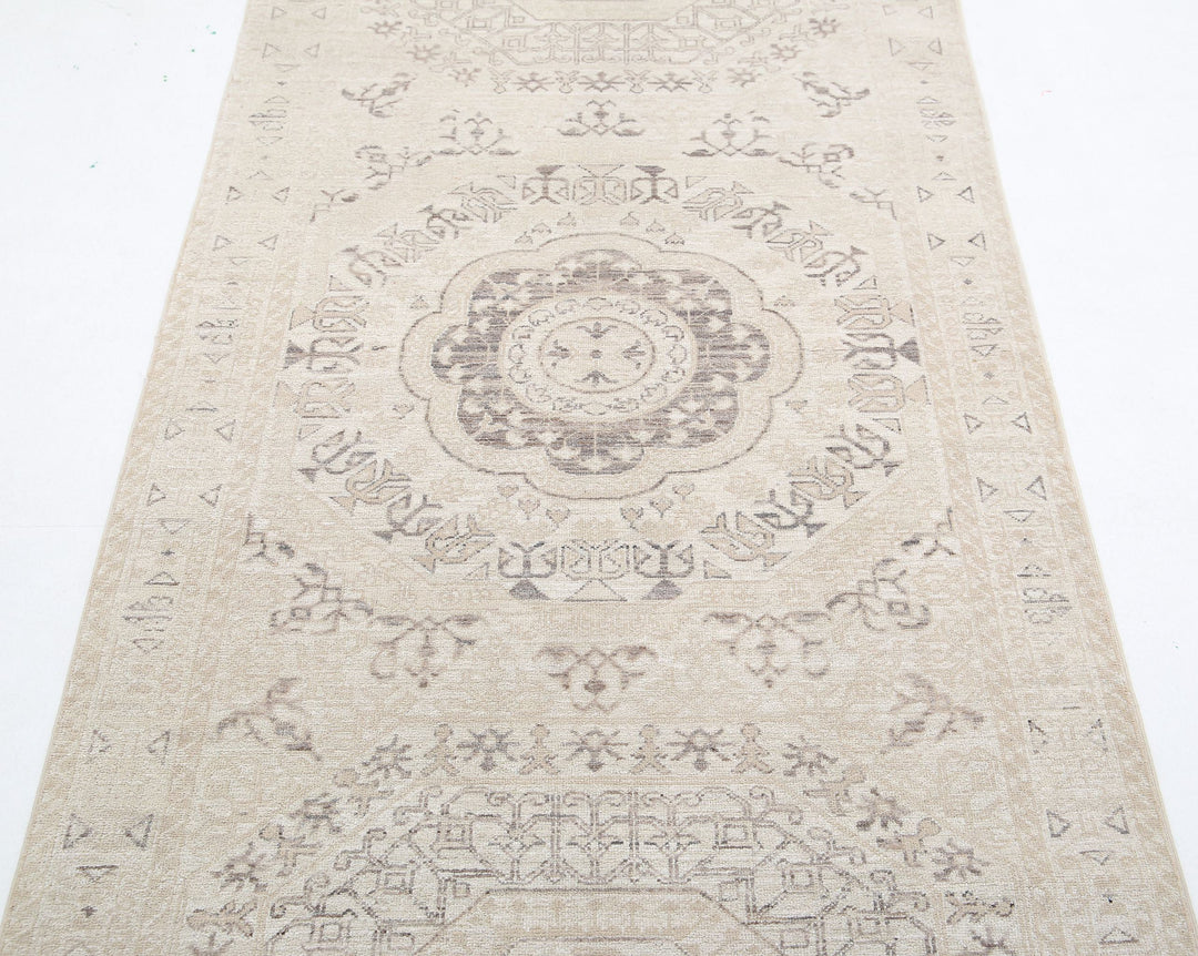 Hand Knotted Fine Mamluk Wool Rug 3' 5" x 9' 5" - No. AT83161