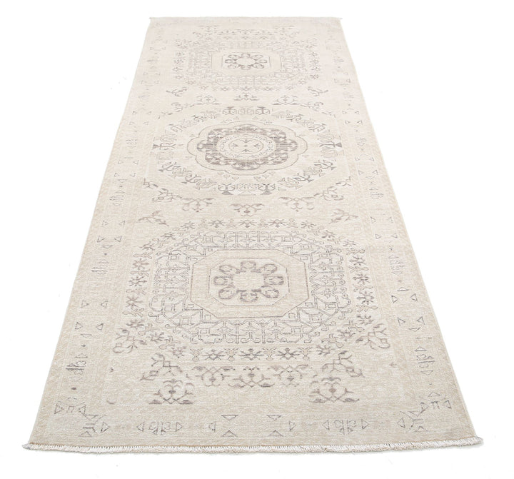 Hand Knotted Fine Mamluk Wool Rug 3' 1" x 9' 6" - No. AT63643