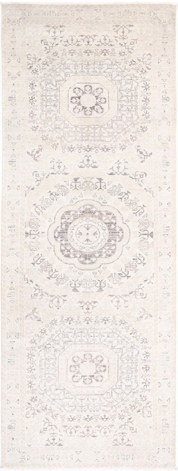 Hand Knotted Fine Mamluk Wool Rug 3' 1" x 9' 6" - No. AT63643