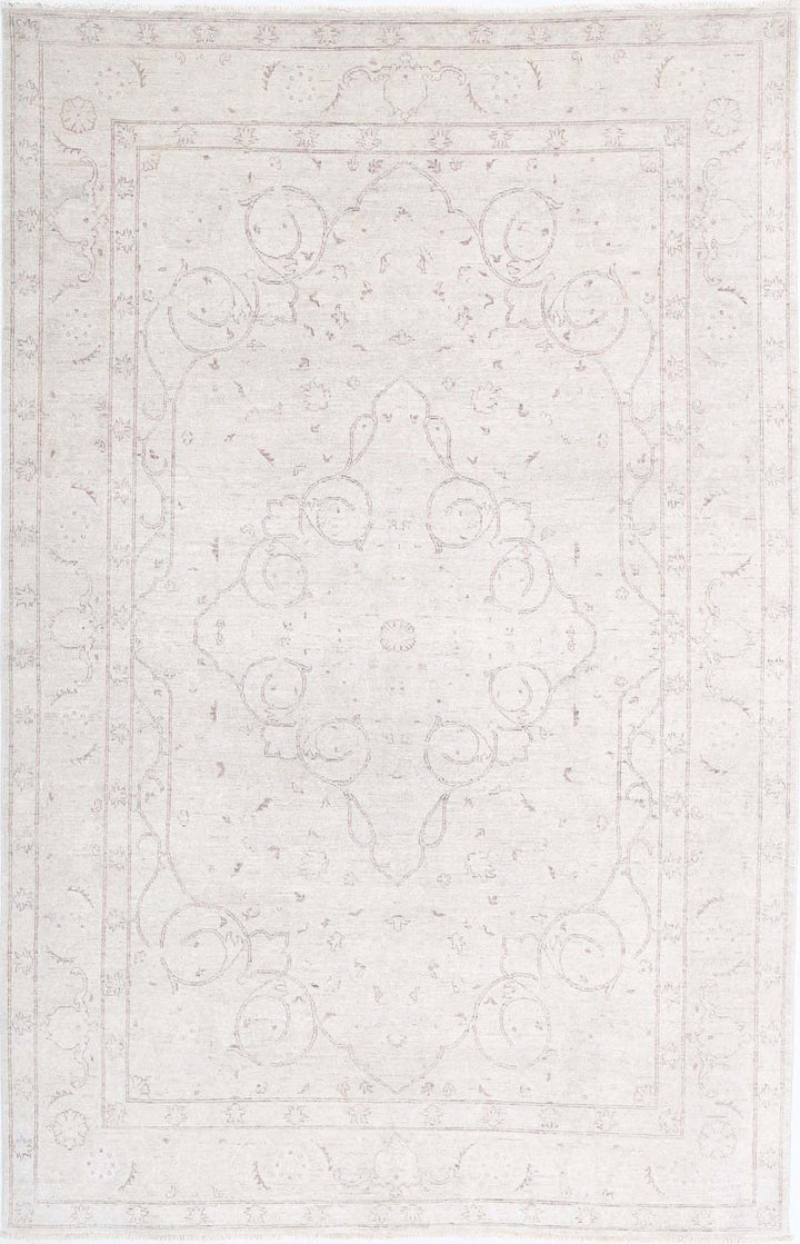 Hand Knotted Fine Serenity Wool Rug 5' 11" x 9' 4" - No. AT60319