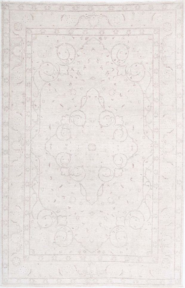 Hand Knotted Fine Serenity Wool Rug 5' 11" x 9' 4" - No. AT60319