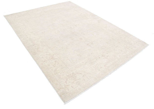Hand Knotted Fine Serenity Wool Rug 6' 4" x 8' 6" - No. AT38242