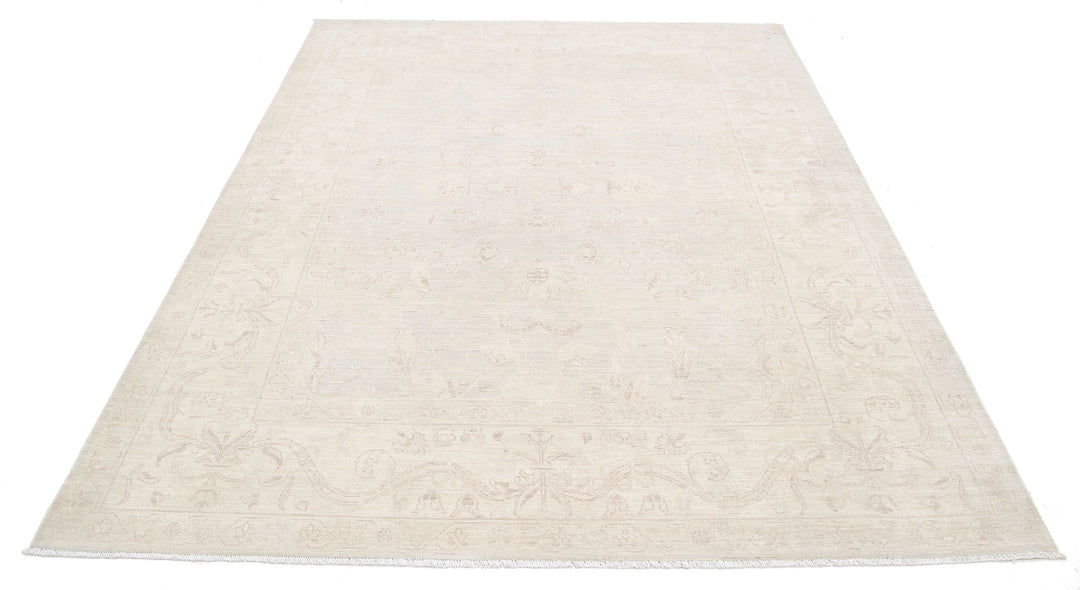 Hand Knotted Fine Serenity Wool Rug 6' 4" x 8' 6" - No. AT38242