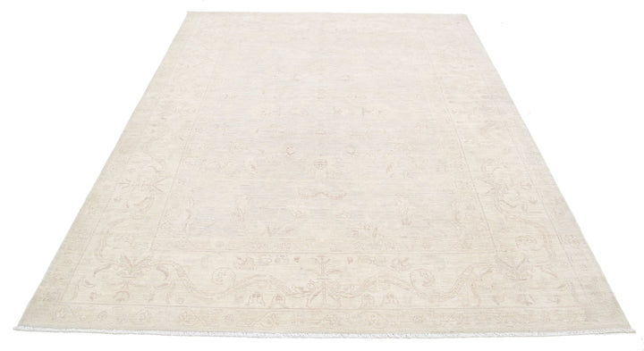 Hand Knotted Fine Serenity Wool Rug 6' 4" x 8' 6" - No. AT38242