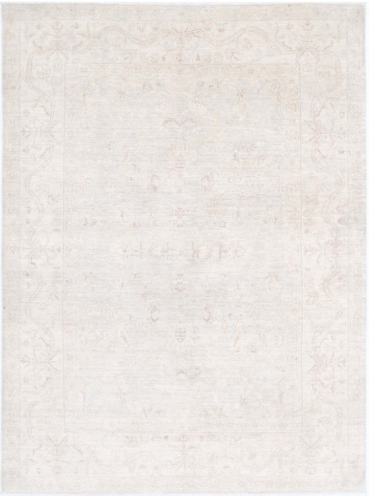 Hand Knotted Fine Serenity Wool Rug 6' 4" x 8' 6" - No. AT38242
