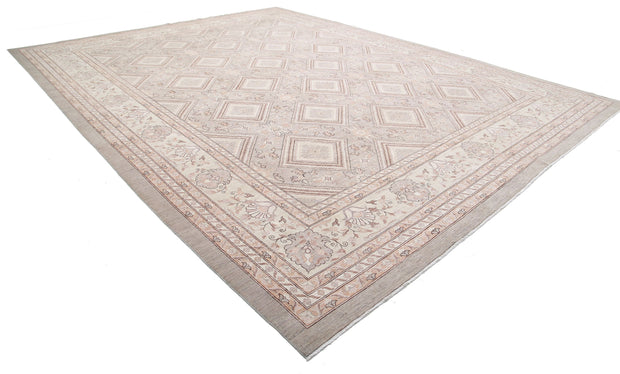 Hand Knotted Fine Serenity Wool Rug 13' 4" x 17' 6" - No. AT27304