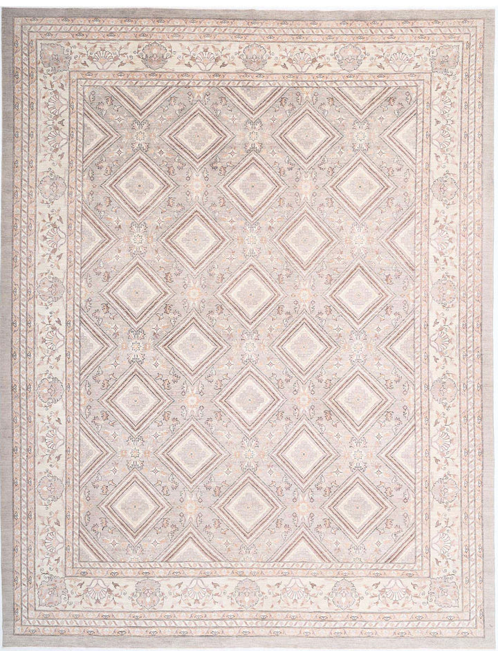 Hand Knotted Fine Serenity Wool Rug 13' 4" x 17' 6" - No. AT27304