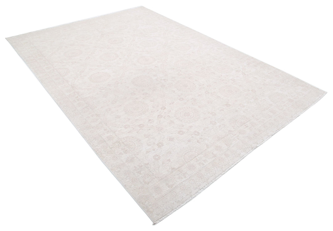 Hand Knotted Fine Serenity Wool Rug 6' 7" x 9' 4" - No. AT13836