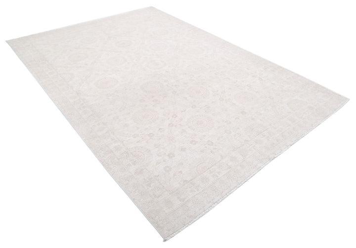 Hand Knotted Fine Serenity Wool Rug 6' 7" x 9' 4" - No. AT13836