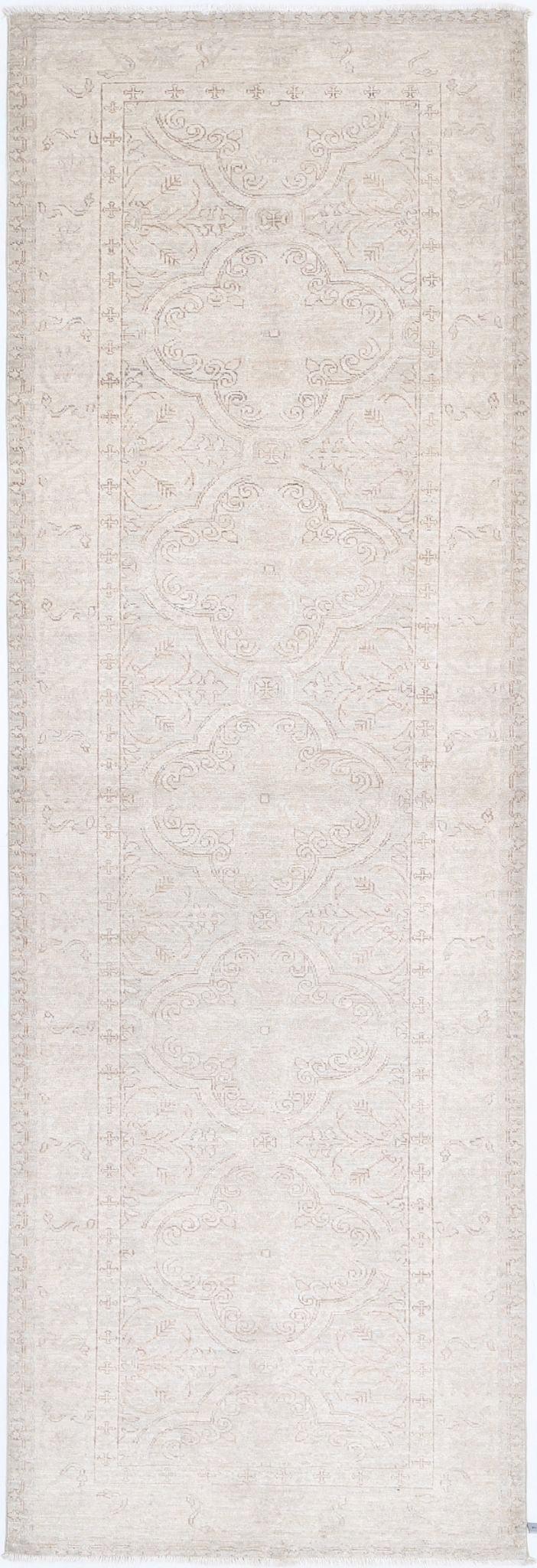 Hand Knotted Fine Serenity Wool Rug 3' 0" x 10' 1" - No. AT17155