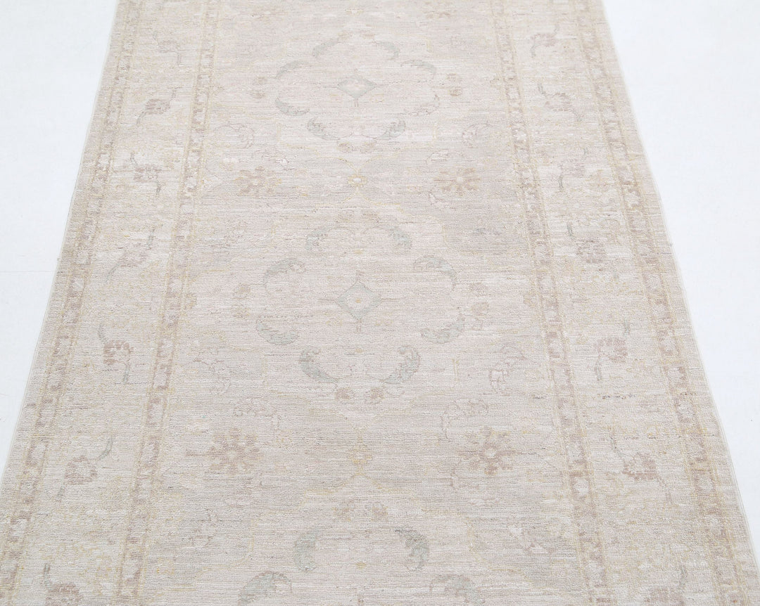 Hand Knotted Fine Serenity Wool Rug 3' 4" x 9' 10" - No. AT78840