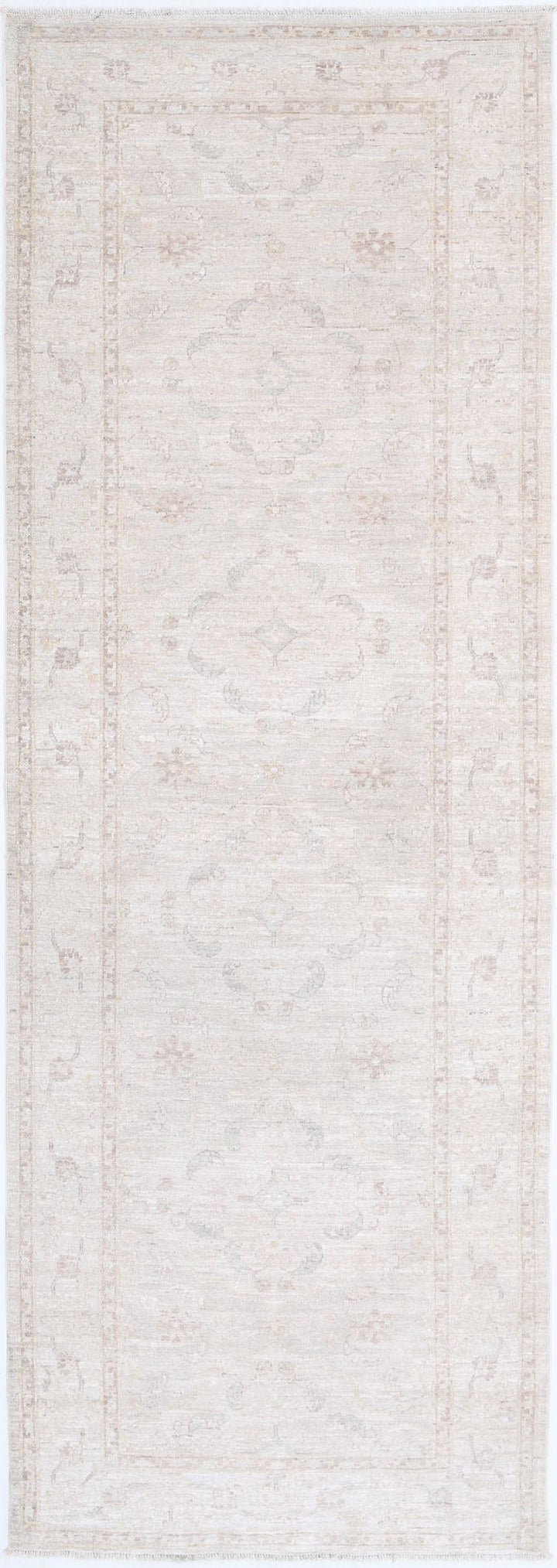 Hand Knotted Fine Serenity Wool Rug 3' 4" x 9' 10" - No. AT78840