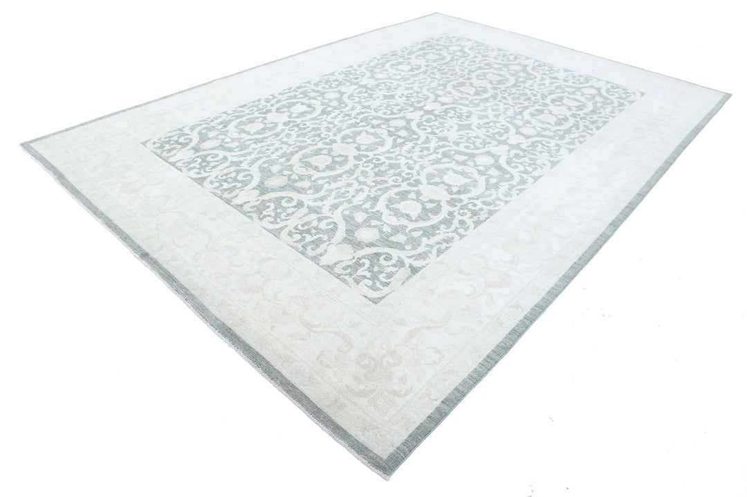 Hand Knotted Fine Serenity Wool Rug 8' 9" x 12' 6" - No. AT42046