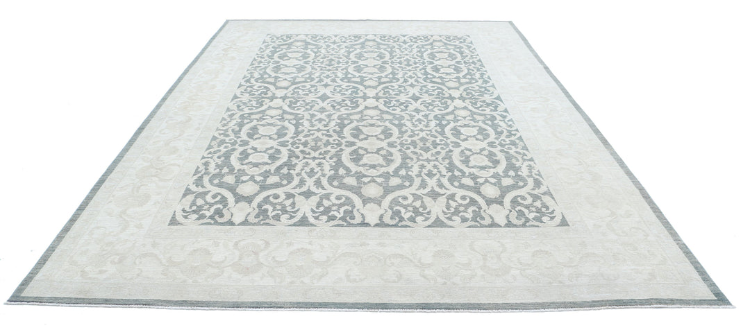 Hand Knotted Fine Serenity Wool Rug 8' 9" x 12' 6" - No. AT42046