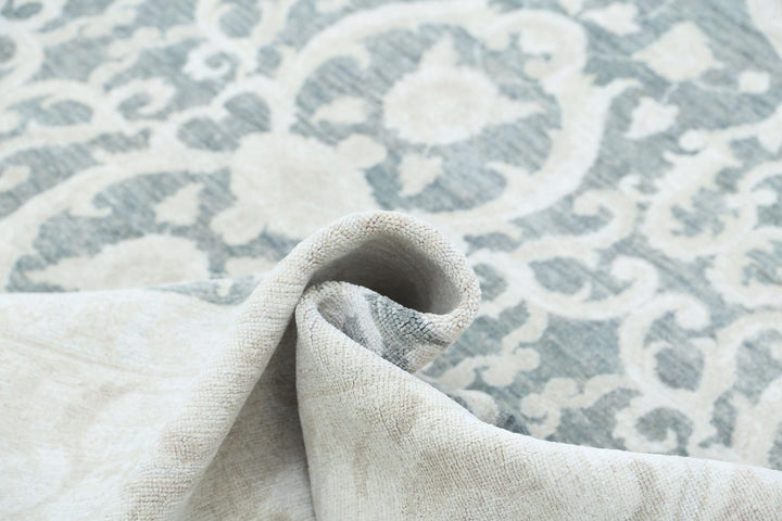 Hand Knotted Fine Serenity Wool Rug 8' 9" x 12' 6" - No. AT42046