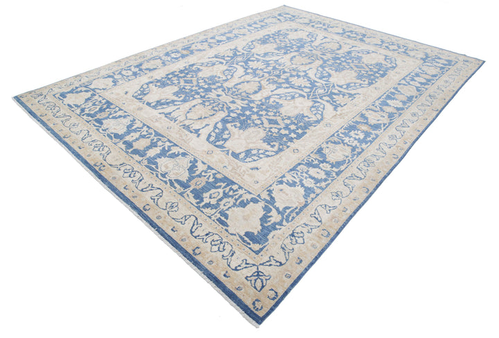 Hand Knotted Fine Ziegler Wool Rug 8' 6" x 11' 7" - No. AT68546