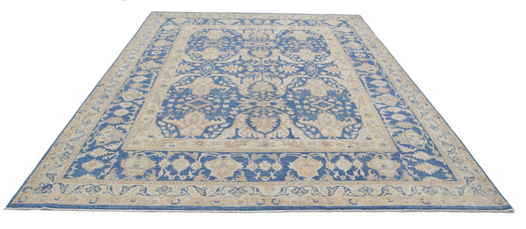 Hand Knotted Fine Ziegler Wool Rug 8' 6" x 11' 7" - No. AT68546
