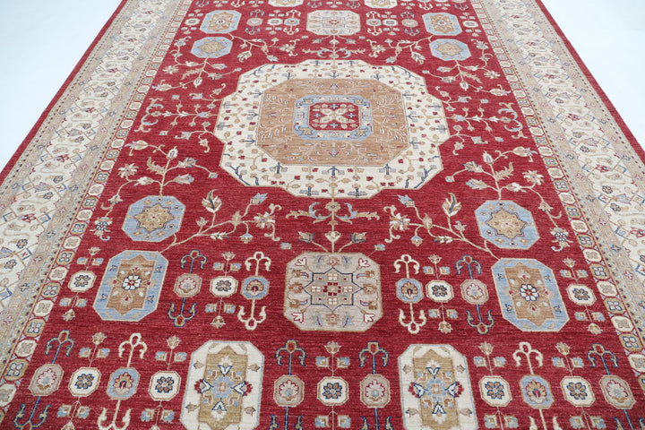 Hand Knotted Fine Mamluk Wool Rug 8' 10" x 12' 2" - No. AT95250