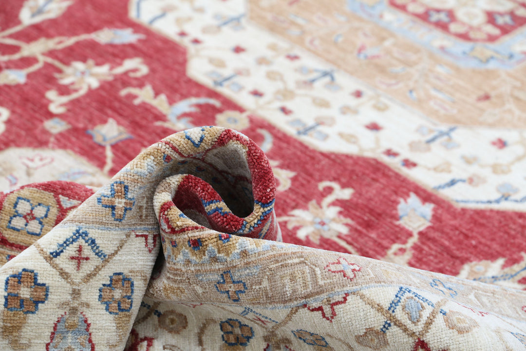 Hand Knotted Fine Mamluk Wool Rug 8' 10" x 12' 2" - No. AT95250