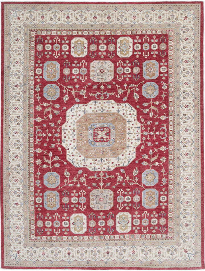 Hand Knotted Fine Mamluk Wool Rug 8' 10" x 12' 2" - No. AT95250