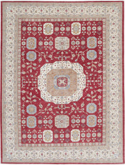 Hand Knotted Fine Mamluk Wool Rug 8' 10" x 12' 2" - No. AT95250