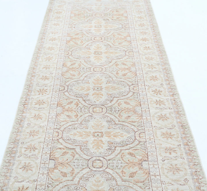 Hand Knotted Fine Serenity Wool Rug 3' 3" x 9' 2" - No. AT74727