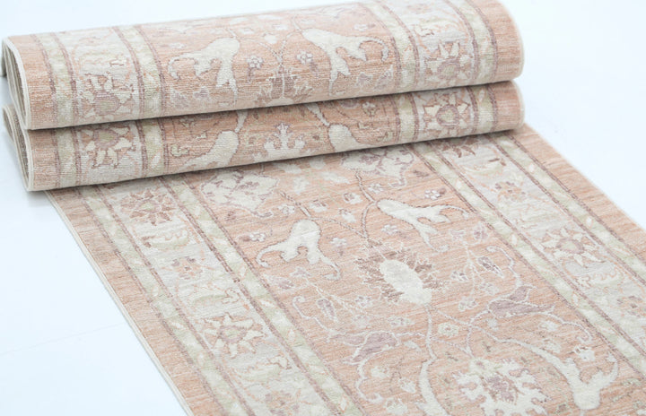 Hand Knotted Fine Serenity Wool Rug 2' 4" x 9' 8" - No. AT27535