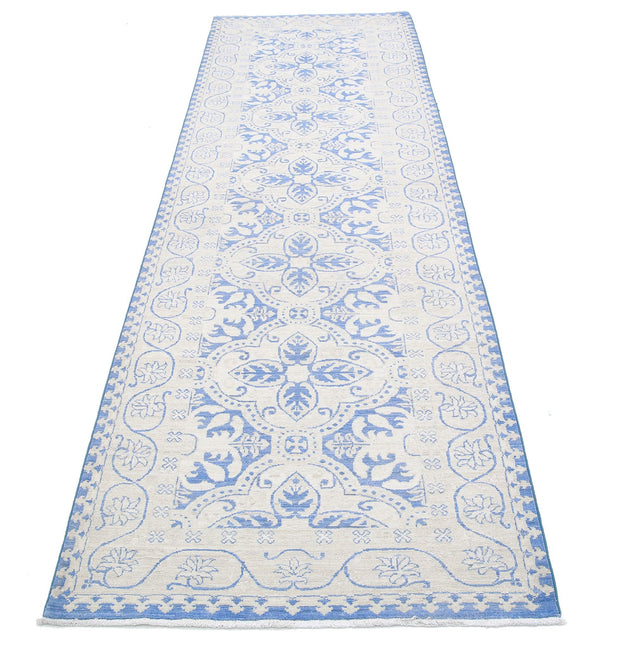 Hand Knotted Fine Serenity Wool Rug 3' 1" x 10' 2" - No. AT66159