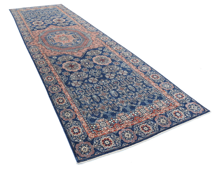 Hand Knotted Fine Mamluk Wool Rug 4' 9" x 15' 4" - No. AT29847
