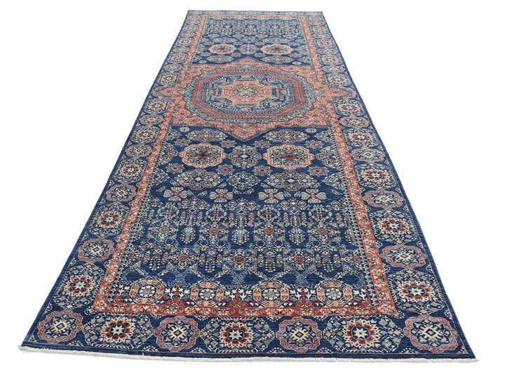 Hand Knotted Fine Mamluk Wool Rug 4' 9" x 15' 4" - No. AT29847