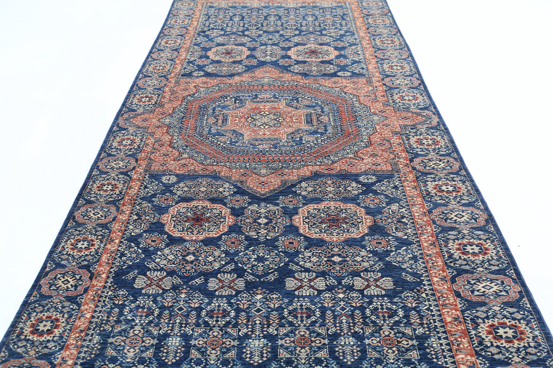 Hand Knotted Fine Mamluk Wool Rug 4' 9" x 15' 4" - No. AT29847