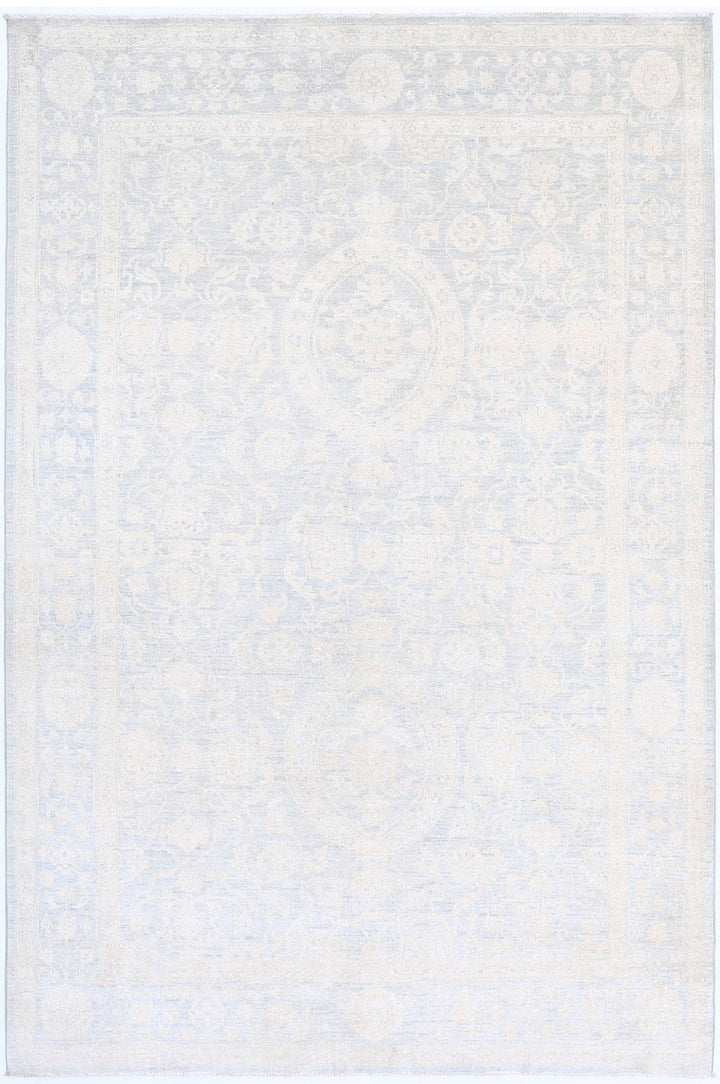 Hand Knotted Fine Serenity Wool Rug 5' 11" x 8' 11" - No. AT57178