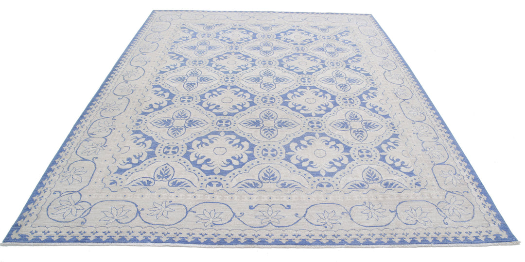 Hand Knotted Fine Serenity Wool Rug 7' 11" x 9' 9" - No. AT97593