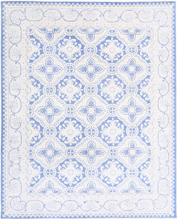 Hand Knotted Fine Serenity Wool Rug 7' 11" x 9' 9" - No. AT97593