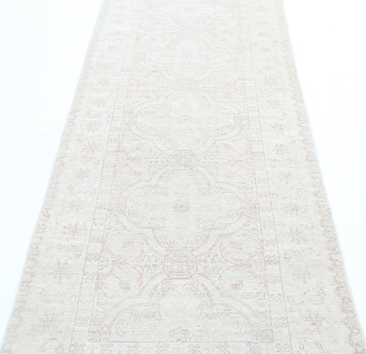 Hand Knotted Fine Serenity Wool Rug 2' 11" x 10' 1" - No. AT38701