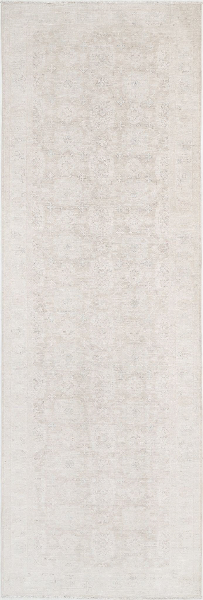 Hand Knotted Fine Serenity Wool Rug 4' 1" x 12' 4" - No. AT93778